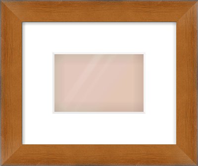 Brushed Bronze with Black Sides Flat Frame for 6 × 4in artwork, with Smooth White Single Mount
