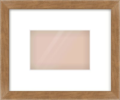 Brushed Bronze with Black Sides Flat Frame for 6 × 4in artwork, with Smooth White Single Mount