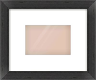 Black Scoop Frame for 6 × 4in artwork, with Smooth White Single Mount