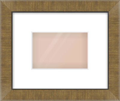 Bronze Flat Frame for 6 × 4in artwork, with Smooth White Single Mount