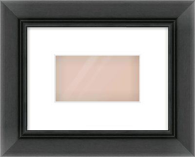 Black Reverse Frame for 160 × 90mm artwork, with Smooth White Single Mount