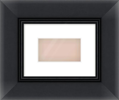 Black Reverse Frame for 160 × 90mm artwork, with Smooth White Single Mount