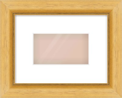 Natural Wood Reverse Frame for 160 × 90mm artwork, with Smooth White Single Mount