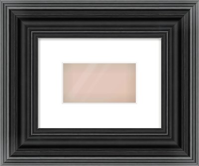 Black Spoon Frame for 160 × 90mm artwork, with Smooth White Single Mount