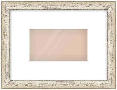 Champagne Silver with Black Sides Cushion Frame for 160 × 90mm artwork, with Smooth White Single Mount