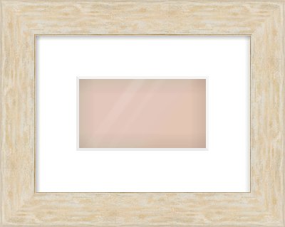 Premium Flat Frame for 160 × 90mm artwork, with Smooth White Single Mount
