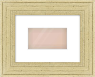 Silver Flat Frame for 160 × 90mm artwork, with Smooth White Single Mount
