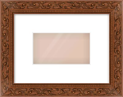 Maroon Decorative Frame for 160 × 90mm artwork, with Smooth White Single Mount