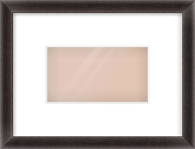 Black Cushion Frame for 160 × 90mm artwork, with Smooth White Single Mount