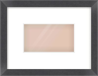 Black Flat Frame for 160 × 90mm artwork, with Smooth White Single Mount