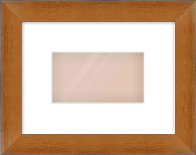 Brushed Bronze with Black Sides Flat Frame for 160 × 90mm artwork, with Smooth White Single Mount