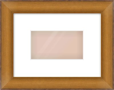 Bronze Cushion Frame for 160 × 90mm artwork, with Smooth White Single Mount