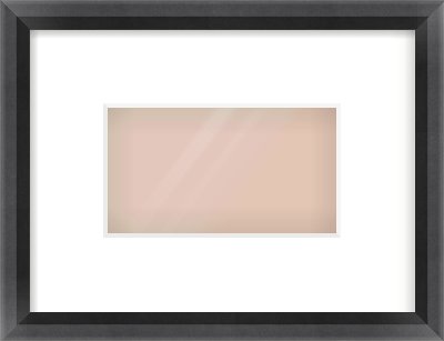 Black Angle Frame for 160 × 90mm artwork, with Smooth White Single Mount