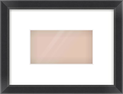 Black Angle Frame for 160 × 90mm artwork, with Smooth White Single Mount