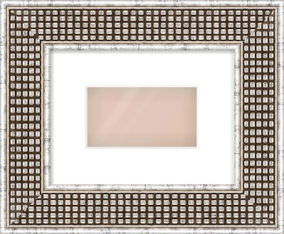 Silver Flat Frame for 160 × 90mm artwork, with Smooth White Single Mount
