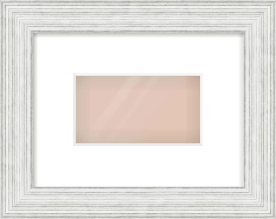 Silver Foil Flat Frame for 160 × 90mm artwork, with Smooth White Single Mount