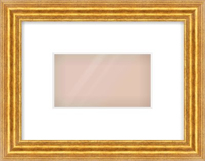 Gold Reverse Frame for 160 × 90mm artwork, with Smooth White Single Mount