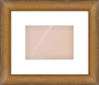 Bronze Cushion Frame for 7 × 5in artwork, with Smooth White Single Mount