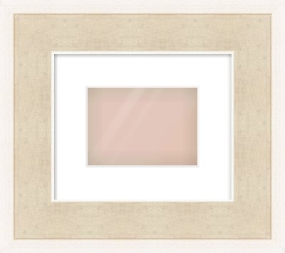 Silver / White Scoop Frame for 7 × 5in artwork, with Smooth White Single Mount