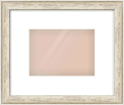 Champagne Silver with Black Sides Cushion Frame for 18 × 13cm artwork, with Smooth White Single Mount