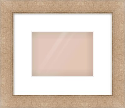 Bronze Flat Frame for 180 × 130mm artwork, with Smooth White Single Mount