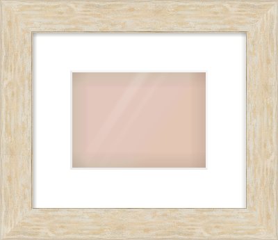 Premium Flat Frame for 18 × 13cm artwork, with Smooth White Single Mount