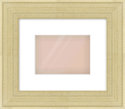Silver Flat Frame for 18 × 13cm artwork, with Smooth White Single Mount
