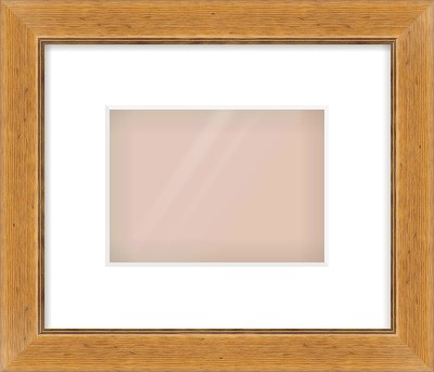 Rustic Medium Oak Reverse Frame for 18 × 13cm artwork, with Smooth White Single Mount