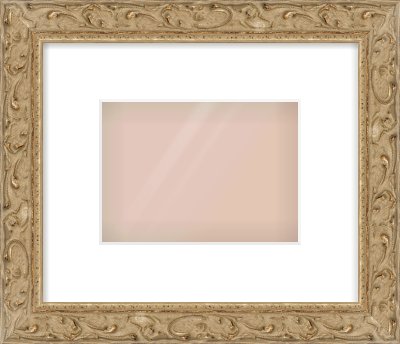 Light Brown Decorative Frame for 18 × 13cm artwork, with Smooth White Single Mount