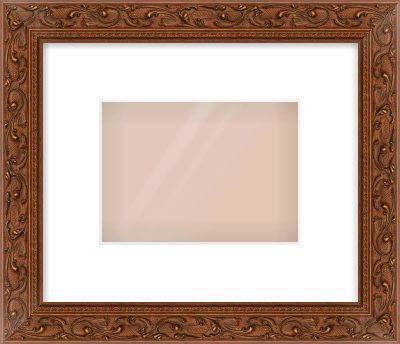 Maroon Decorative Frame for 18 × 13cm artwork, with Smooth White Single Mount
