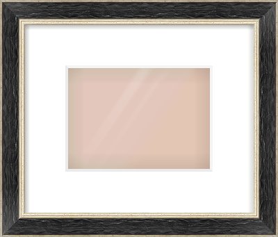 Black & Champagne Silver Reverse Frame for 18 × 13cm artwork, with Smooth White Single Mount
