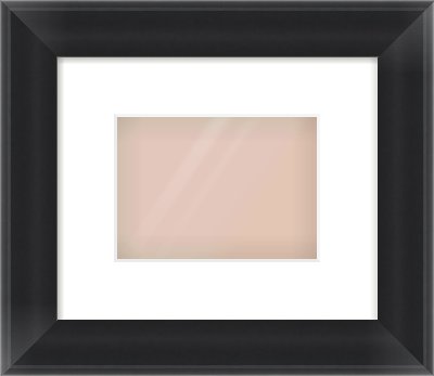 Black Cushion Frame for 18 × 13cm artwork, with Smooth White Single Mount