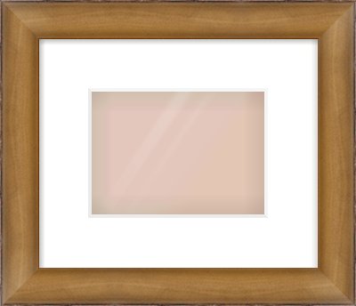 Bronze Cushion Frame for 180 × 130mm artwork, with Smooth White Single Mount