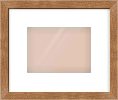 Brushed Bronze with Black Sides Flat Frame for 180 × 130mm artwork, with Smooth White Single Mount