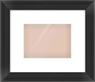 Black Scoop Frame for 18 × 13cm artwork, with Smooth White Single Mount
