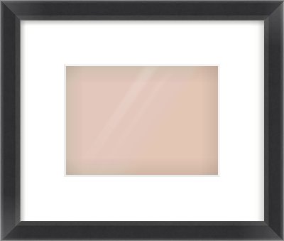 Black Angle Frame for 18 × 13cm artwork, with Smooth White Single Mount