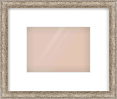 Silver Cushion Frame for 18 × 13cm artwork, with Smooth White Single Mount