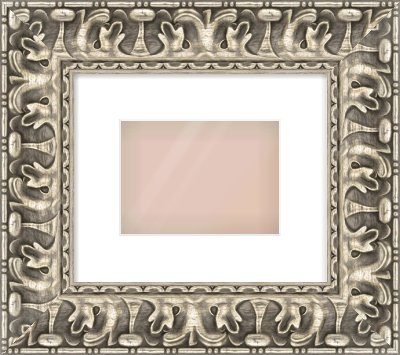 Silver Reverse Frame for 18 × 13cm artwork, with Smooth White Single Mount