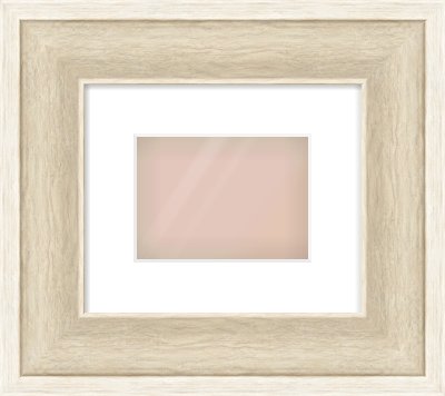 Silver / White Scoop Frame for 18 × 13cm artwork, with Smooth White Single Mount