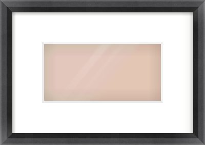 Black Angle Frame for 20 × 10cm artwork, with Smooth White Single Mount