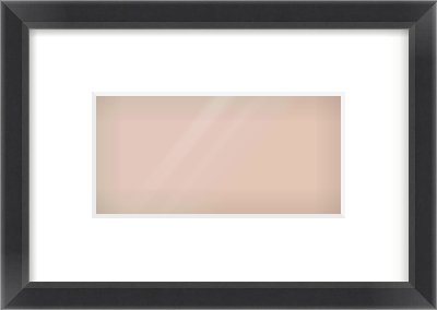 Black Angle Frame for 20 × 10cm artwork, with Smooth White Single Mount