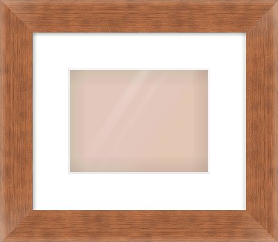 Bronze Flat Frame for 20 × 15cm artwork, with Smooth White Single Mount