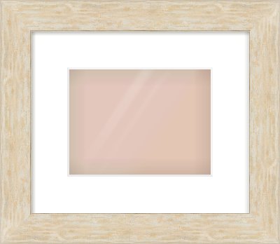 Premium Flat Frame for 20 × 15cm artwork, with Smooth White Single Mount