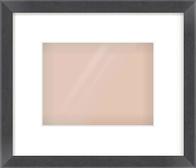 Black Flat Frame for 20 × 15cm artwork, with Smooth White Single Mount