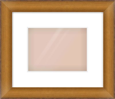 Bronze Cushion Frame for 20 × 15cm artwork, with Smooth White Single Mount
