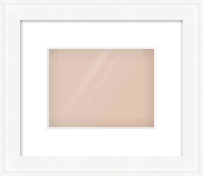 White Scoop Frame for 20 × 15cm artwork, with Smooth White Single Mount