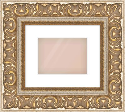 Silver / Gold Reverse Frame for 20 × 15cm artwork, with Smooth White Single Mount