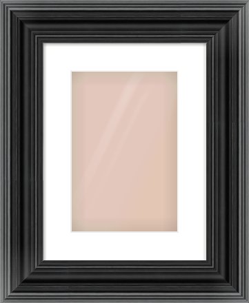 Black Spoon Frame for 20 × 30cm artwork, with Smooth White Single Mount