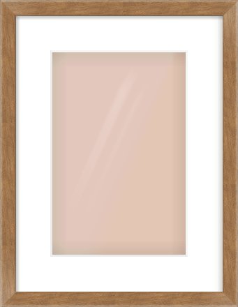 Brushed Bronze with Black Sides Flat Frame for 20 × 30cm artwork, with Smooth White Single Mount