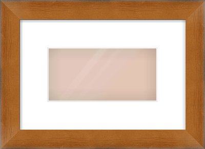 Brushed Bronze with Black Sides Flat Frame for 8 × 4in artwork, with Smooth White Single Mount